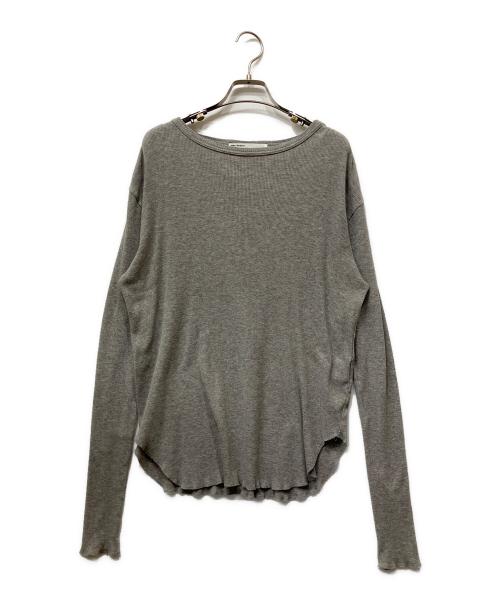 L'appartement（アパルトモン）L'Appartement (アパルトモン) RIB LONGSLEEVE T-SHIRT グレー サイズ:FREEの古着・服飾アイテム