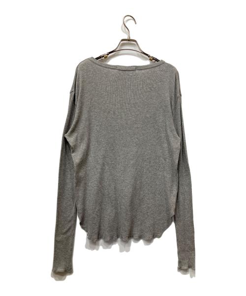 L'appartement（アパルトモン）L'Appartement (アパルトモン) RIB LONGSLEEVE T-SHIRT グレー サイズ:FREEの古着・服飾アイテム