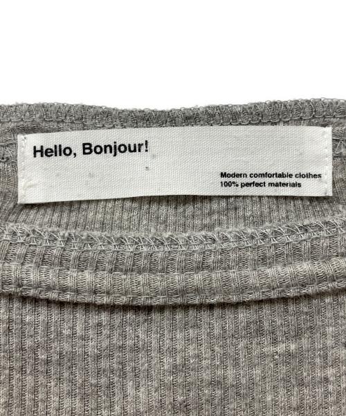 L'appartement（アパルトモン）L'Appartement (アパルトモン) RIB LONGSLEEVE T-SHIRT グレー サイズ:FREEの古着・服飾アイテム