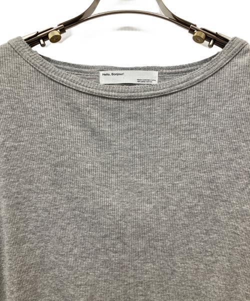 L'appartement（アパルトモン）L'Appartement (アパルトモン) RIB LONGSLEEVE T-SHIRT グレー サイズ:FREEの古着・服飾アイテム