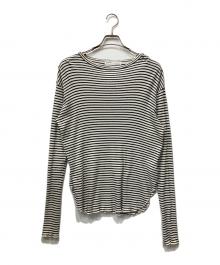 L'appartement（アパルトモン）の古着「RIB LONGSLEEVE T-SHIRT」｜ホワイト×ブラック