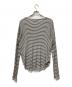 L'Appartement (アパルトモン) RIB LONGSLEEVE T-SHIRT ホワイト×ブラック サイズ:FREE：4000円