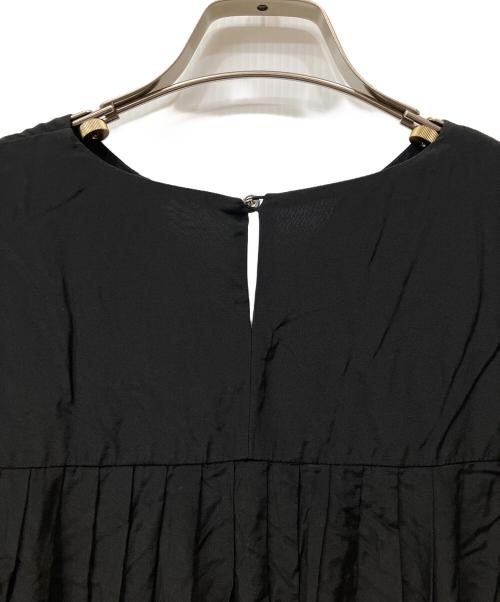 ebure（エブール）EBURE (エブール) シルク混ブラウス ブラック サイズ:38の古着・服飾アイテム