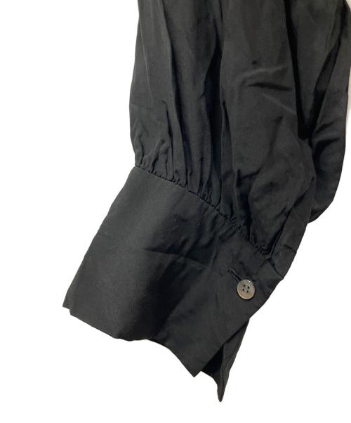 ebure（エブール）EBURE (エブール) シルク混ブラウス ブラック サイズ:38の古着・服飾アイテム