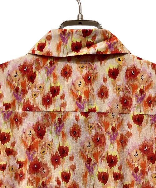 Max Mara Studio（マックスマーラ ストゥディオ）Max Mara Studio (マックスマーラ ストゥディオ) フラワープリントシルクシャツワンピース レッド サイズ:32の古着・服飾アイテム