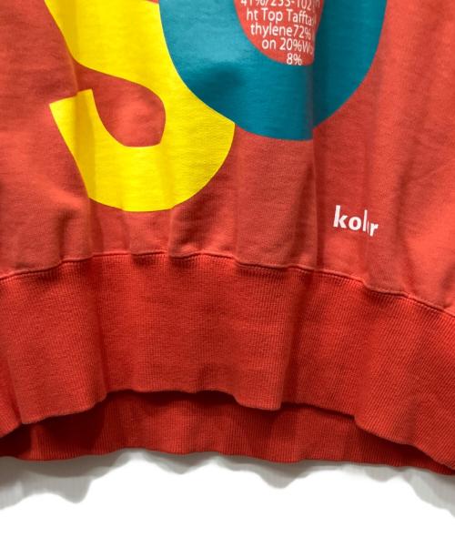 KOLOR（カラー）KOLOR (カラー) プリントスウェット レッド サイズ:1の古着・服飾アイテム