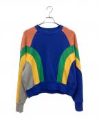 ）の古着「ライト裏毛 クルーネックスウェット」｜ブルー