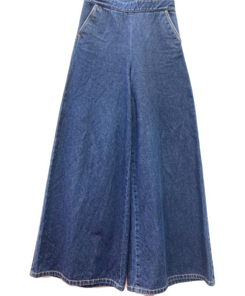 PAMEO POSE（パメオポーズ）PAMEO POSE (パメオポーズ) ワンショルダーデニムサロペットパンツ インディゴ サイズ:Freeの古着・服飾アイテム