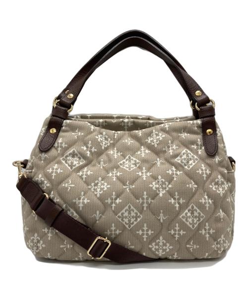 russet（ラシット）russet (ラシット) キルティングカラーハンドルミニトートバッグ ベージュの古着・服飾アイテム