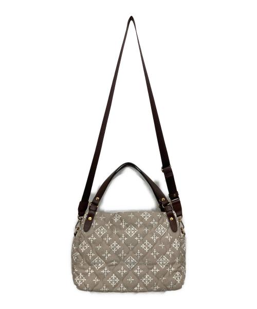 russet（ラシット）russet (ラシット) キルティングカラーハンドルミニトートバッグ ベージュの古着・服飾アイテム