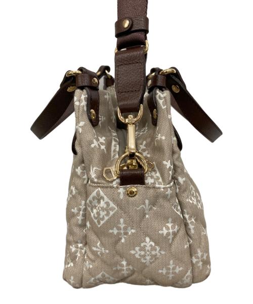 russet（ラシット）russet (ラシット) キルティングカラーハンドルミニトートバッグ ベージュの古着・服飾アイテム