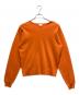 6(ROKU) BEAUTY&YOUTH（ロク ビューティーアンドユース）の古着「COTTON WOOL CREW NECK KNIT」｜オレンジ