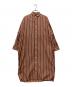 TICCA（ティッカ）の古着「スクエアビッグシャツワンピース」｜ブラウン