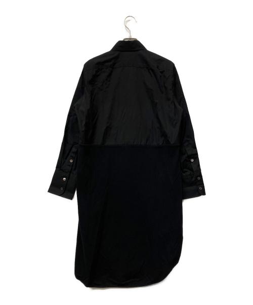 GROUND Y（グラウンドワイ）GROUND Y (グラウンドワイ) Layered Long Shirt One-piece ブラック サイズ:1の古着・服飾アイテム