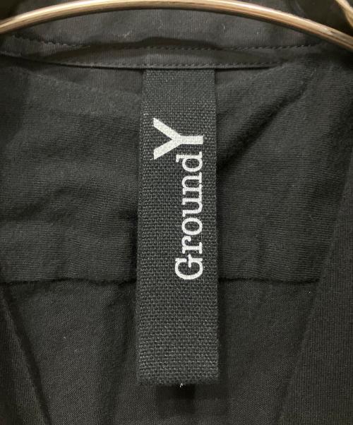 GROUND Y（グラウンドワイ）GROUND Y (グラウンドワイ) Layered Long Shirt One-piece ブラック サイズ:1の古着・服飾アイテム