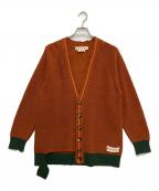 MARNIマルニ）の古着「Vネックカーディガン」｜ブラウン×グリーン