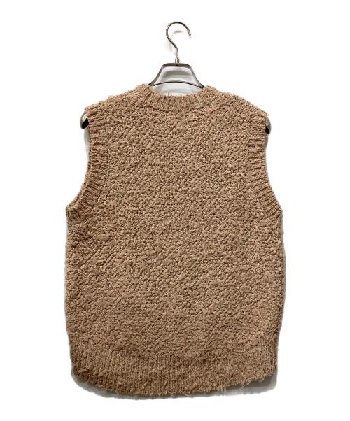 machatt（マチャット）machatt (マチャット) チュールヤーンニットベスト ベージュ サイズ:Ｆの古着・服飾アイテム