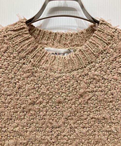 machatt（マチャット）machatt (マチャット) チュールヤーンニットベスト ベージュ サイズ:Ｆの古着・服飾アイテム