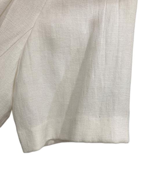 Mystrada（マイストラーダ）Mystrada (マイストラーダ) リネン半袖ジャケット ホワイト サイズ:38の古着・服飾アイテム