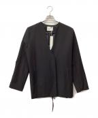 MANOFマノフ）の古着「カラーレスジャケット」｜ブラック