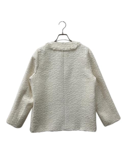 COEL（コエル）COEL (コエル) ツイードVネックジャケット オフホワイト サイズ:36の古着・服飾アイテム