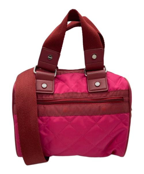 LeSportsac（レスポートサック）LeSportsac (レスポートサック) Megumi Kanzaki (メグミカンザキ) 2WAYバッグ ピンクピーコックキルトの古着・服飾アイテム