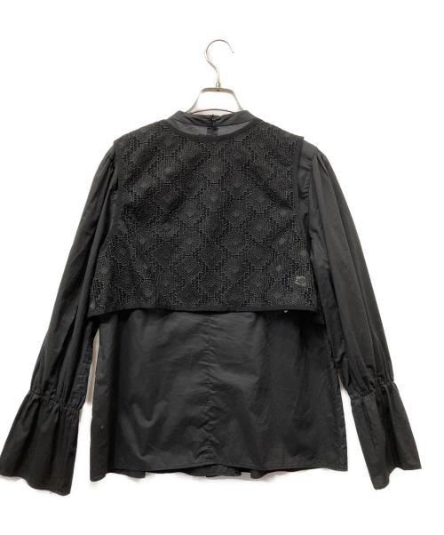 IENA（イエナ）IENA (イエナ) レースベストSETシャツ ブラック サイズ:Freeの古着・服飾アイテム