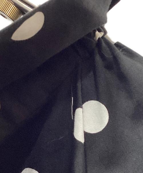 UNITED ARROWS（ユナイテッドアローズ）UNITED ARROWS (ユナイテッドアローズ) C ギャザーフリル リボンブラウス ブラック サイズ:36の古着・服飾アイテム