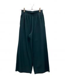MM6 Maison Margiela（エムエムシックスメゾンマルジェラ）の古着「ストレートワイドパンツ」｜グリーン