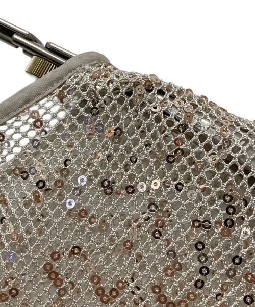 journal standard L'essage（ジャーナルスタンダード レサージュ）journal standard L'essage (ジャーナルスタンダード レサージュ) スパンコールロングスリーブブラウス ベージュ サイズ:FREEの古着・服飾アイテム