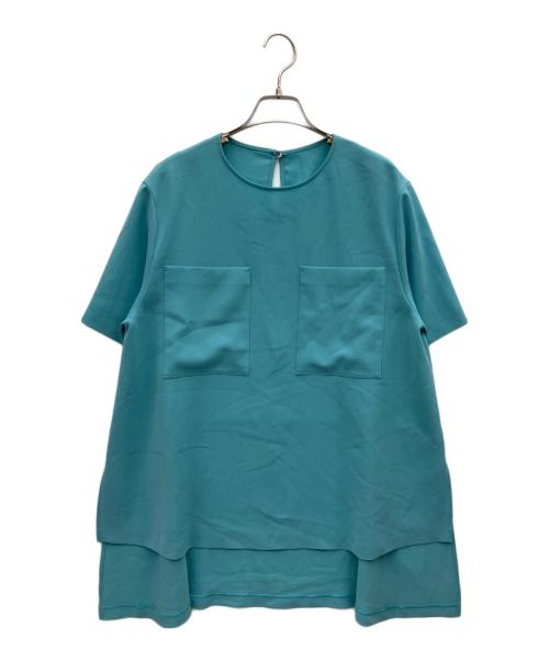 ADORE（アドーア）ADORE (アドーア) ハイツイスト2WAYブラウス ブルー サイズ:38の古着・服飾アイテム