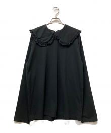 holiday（ホリデー）の古着「SUPER FINE DRY PURITAN COLLAR L/S TOPS」｜ブラック