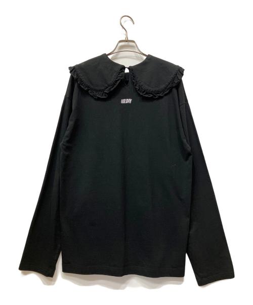 holiday（ホリデー）HOLIDAY (ホリデー) SUPER FINE DRY PURITAN COLLAR L/S TOPS ブラック サイズ:XLの古着・服飾アイテム