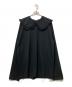 HOLIDAY（ホリデー）の古着「SUPER FINE DRY PURITAN COLLAR L/S TOPS」｜ブラック