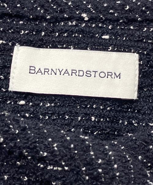 BARNYARDSTORM（バンヤードストーム）BARNYARDSTORM (バンヤードストーム) ニットツイードジャケット ブラックの古着・服飾アイテム