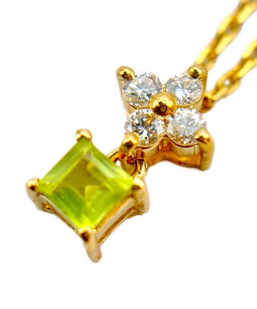 TASAKI（タサキ）TASAKI (タサキ) Peridot × Diamond Necklace/ペリドット×ダイヤモンド ネックレス/K18YGの古着・服飾アイテム