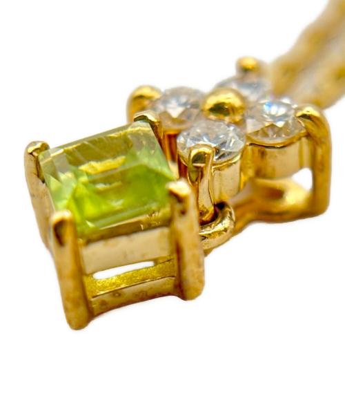 TASAKI（タサキ）TASAKI (タサキ) Peridot × Diamond Necklace/ペリドット×ダイヤモンド ネックレス/K18YGの古着・服飾アイテム