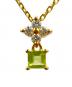 TASAKI（タサキ）の古着「Peridot × Diamond Necklace/ペリドット×ダイヤモンド ネックレス/K18YG 」