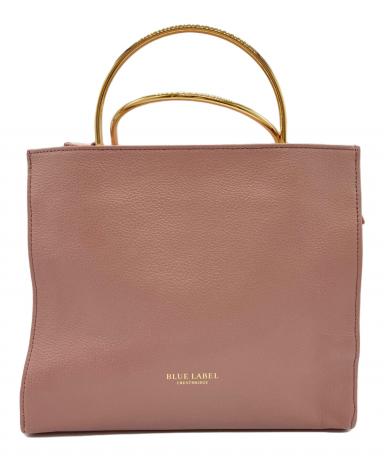 【中古】BLUE LABEL CRESTBRIDGE　ショルダーバッグ ベージュ×レザー ブルーレーベル クレストブリッジ ショルダーバッグ 斜め掛け