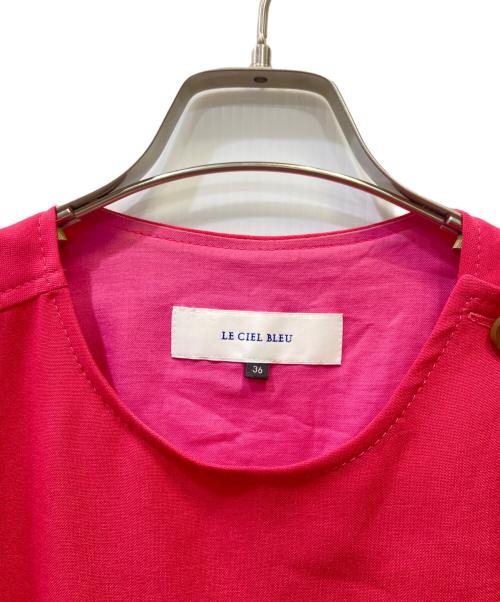 LE CIEL BLEU（ルシェルブルー）LE CIEL BLEU (ルシェルブルー) Linen Look Utility Dress ピンク サイズ:36の古着・服飾アイテム