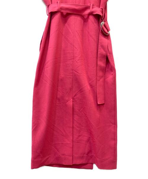 LE CIEL BLEU（ルシェルブルー）LE CIEL BLEU (ルシェルブルー) Linen Look Utility Dress ピンク サイズ:36の古着・服飾アイテム