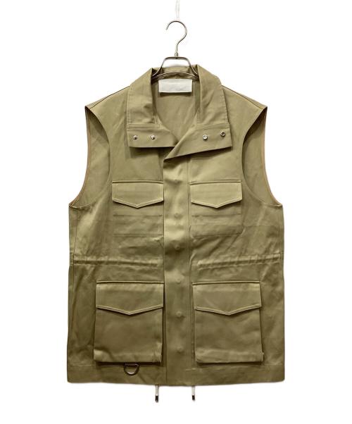 LESS（レス）less (レス) ミリタリーベスト ベージュ サイズ:Sの古着・服飾アイテム