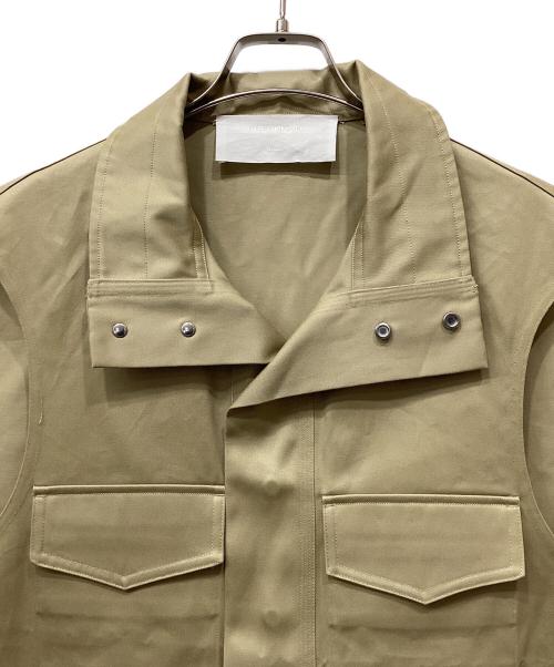 LESS（レス）less (レス) ミリタリーベスト ベージュ サイズ:Sの古着・服飾アイテム