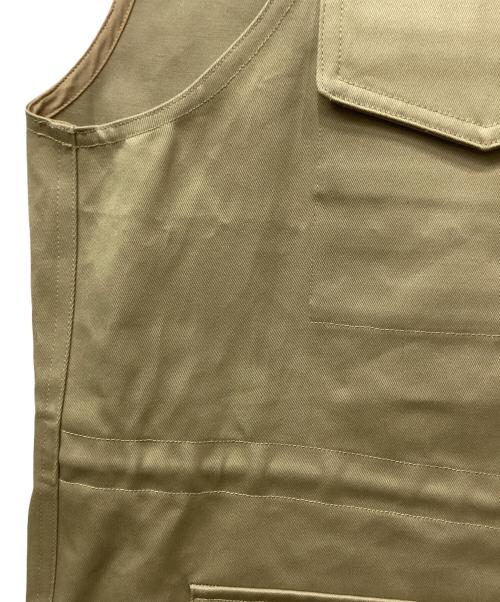LESS（レス）less (レス) ミリタリーベスト ベージュ サイズ:Sの古着・服飾アイテム