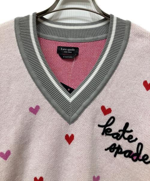 Kate Spade（ケイトスペード）Kate Spade (ケイトスペード) バレンタインデー セーター ライトピンク サイズ:Mの古着・服飾アイテム