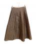 DRAWER (ドゥロワー) タフタプリーツスカート ブラウン サイズ:36：27000円