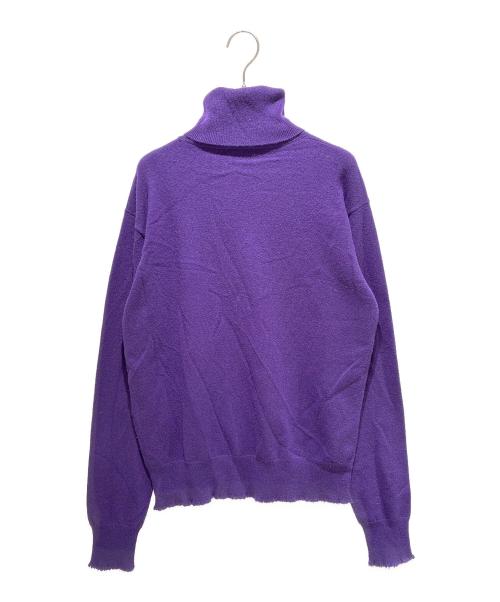 BLAMINK（ブラミンク）BLAMINK (ブラミンク) カシミヤタートルネックニット パープル サイズ:38の古着・服飾アイテム