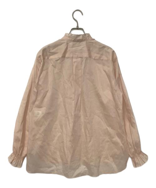 DRAWER（ドゥロワー）Drawer (ドゥロワー) フリルスタンドブラウス ピンク サイズ:36の古着・服飾アイテム