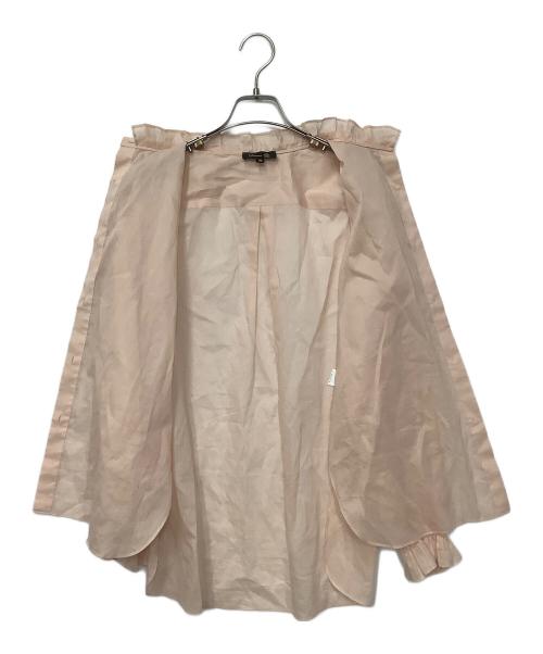 DRAWER（ドゥロワー）Drawer (ドゥロワー) フリルスタンドブラウス ピンク サイズ:36の古着・服飾アイテム