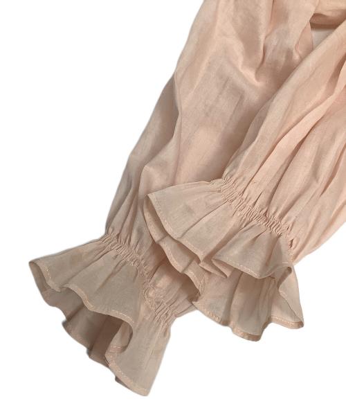 DRAWER（ドゥロワー）Drawer (ドゥロワー) フリルスタンドブラウス ピンク サイズ:36の古着・服飾アイテム